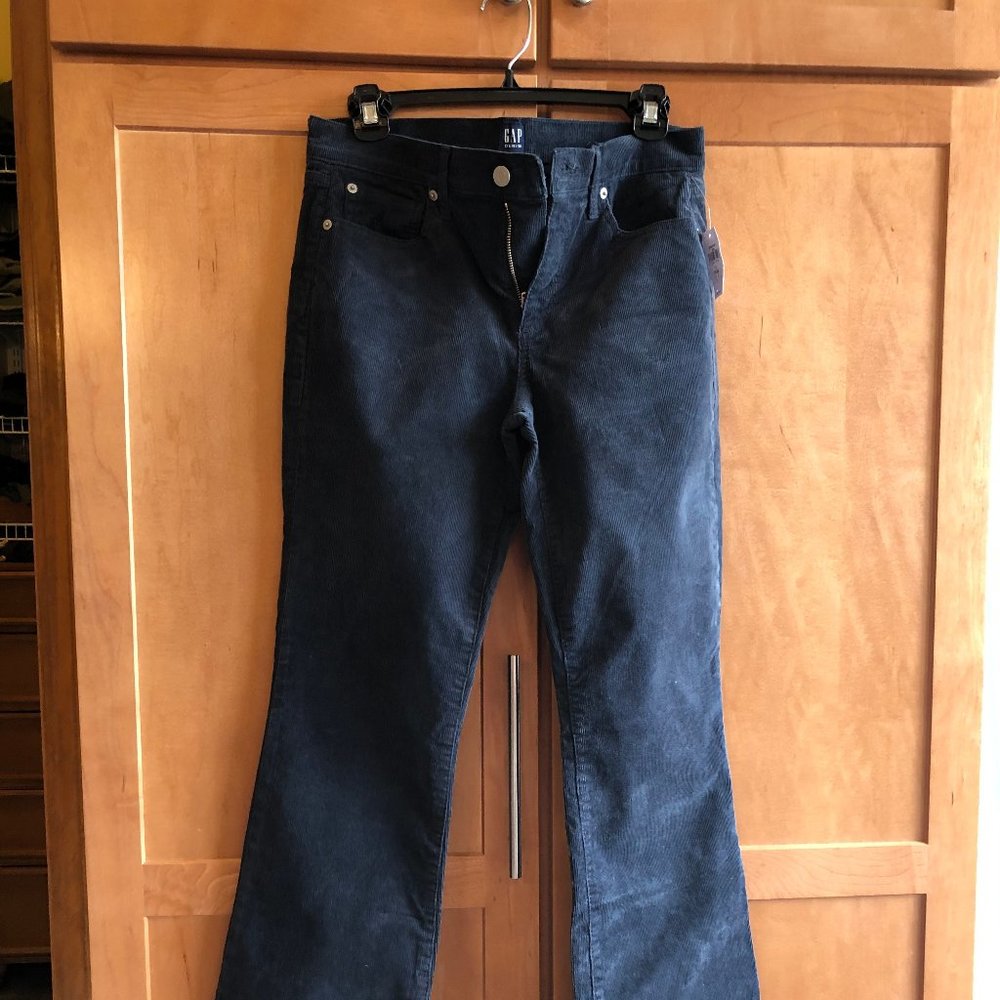 Navy corduroy Boot cut pants